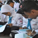 Pelaksanaan Ujian Palang Merah Remaja yang diikuti sebanyak 2000 Peserta
